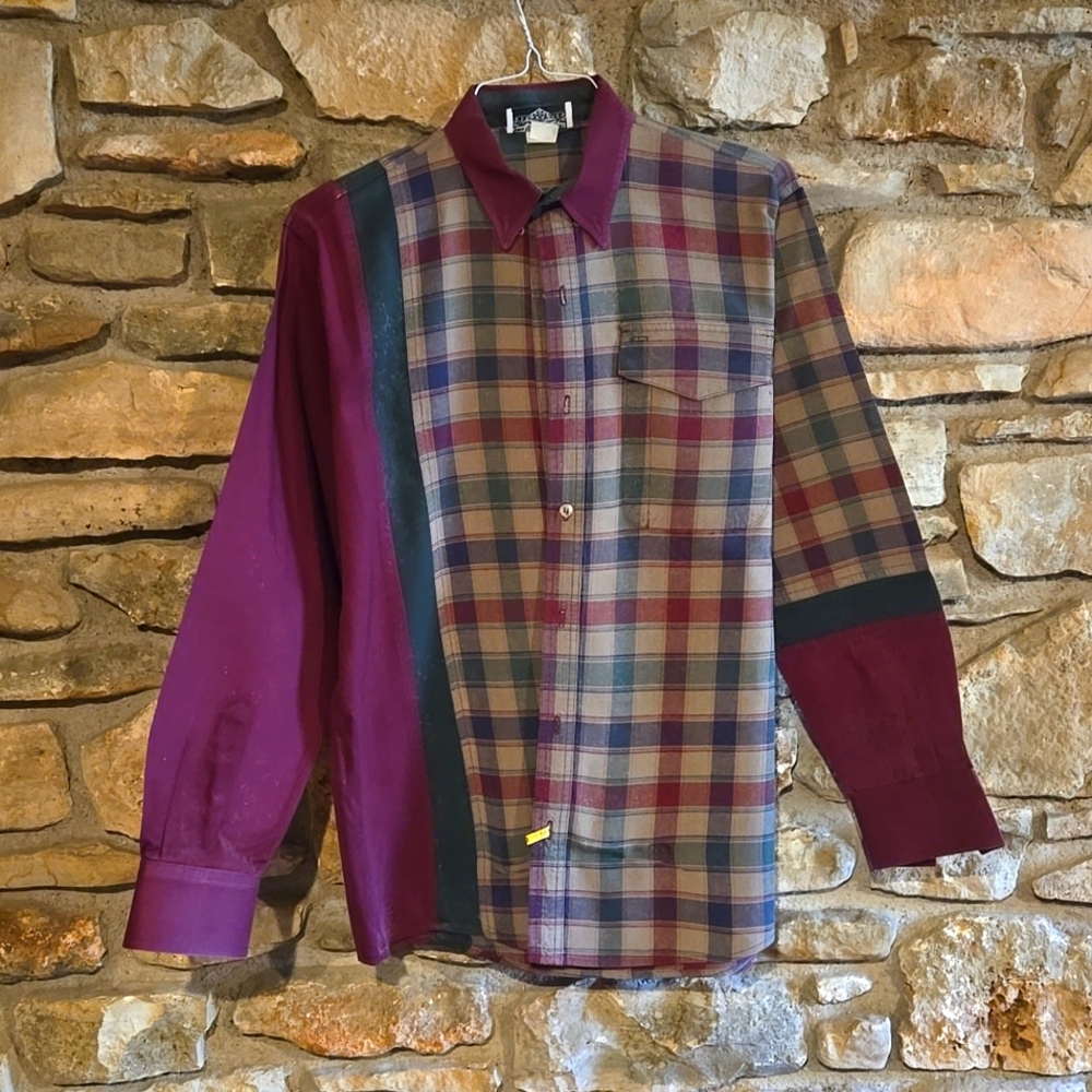 VINTAGE Mens Western Shirt